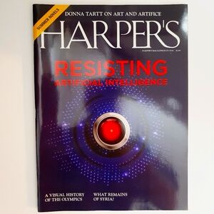 Harper’s Magazine July 2024 Resisting Artificial Intelligence Brand New Harpers